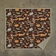 image 2 of Autumn Animals Throw – Woodland Sherpa Blanket with Squirrels, Hedgehogs & Mushrooms 130x170cm Multi | Mocha
