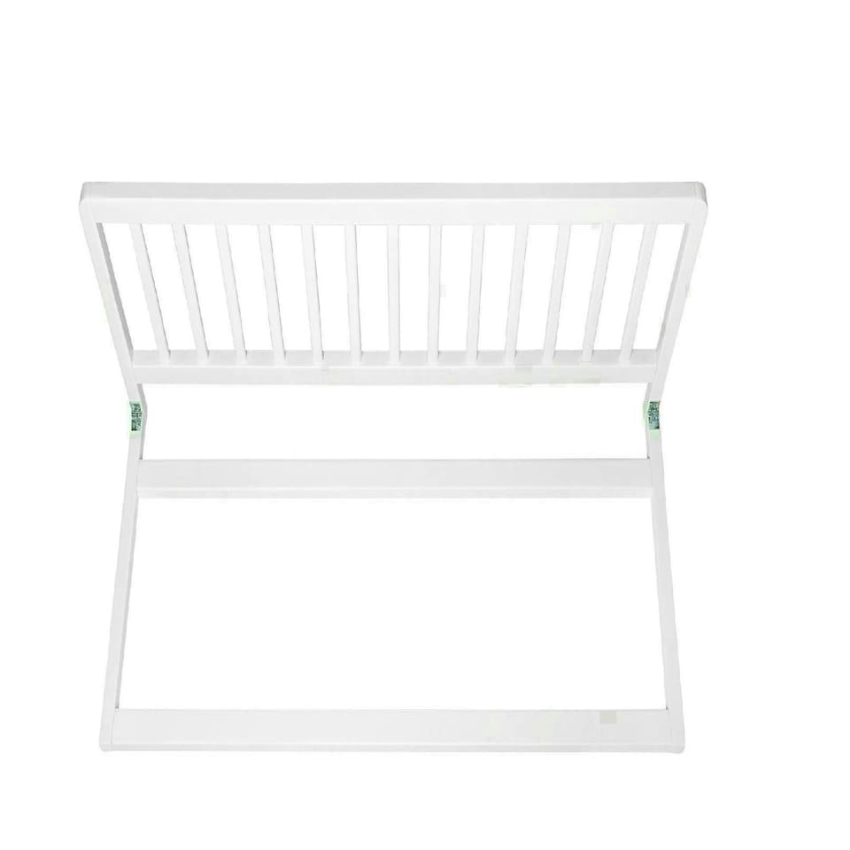 image 1 of Safetots Narrow Wooden Bed Guard, White, 38cm High x 90cm Wide, Toddler Bedrail for Safety, Secure Child Bed Rail