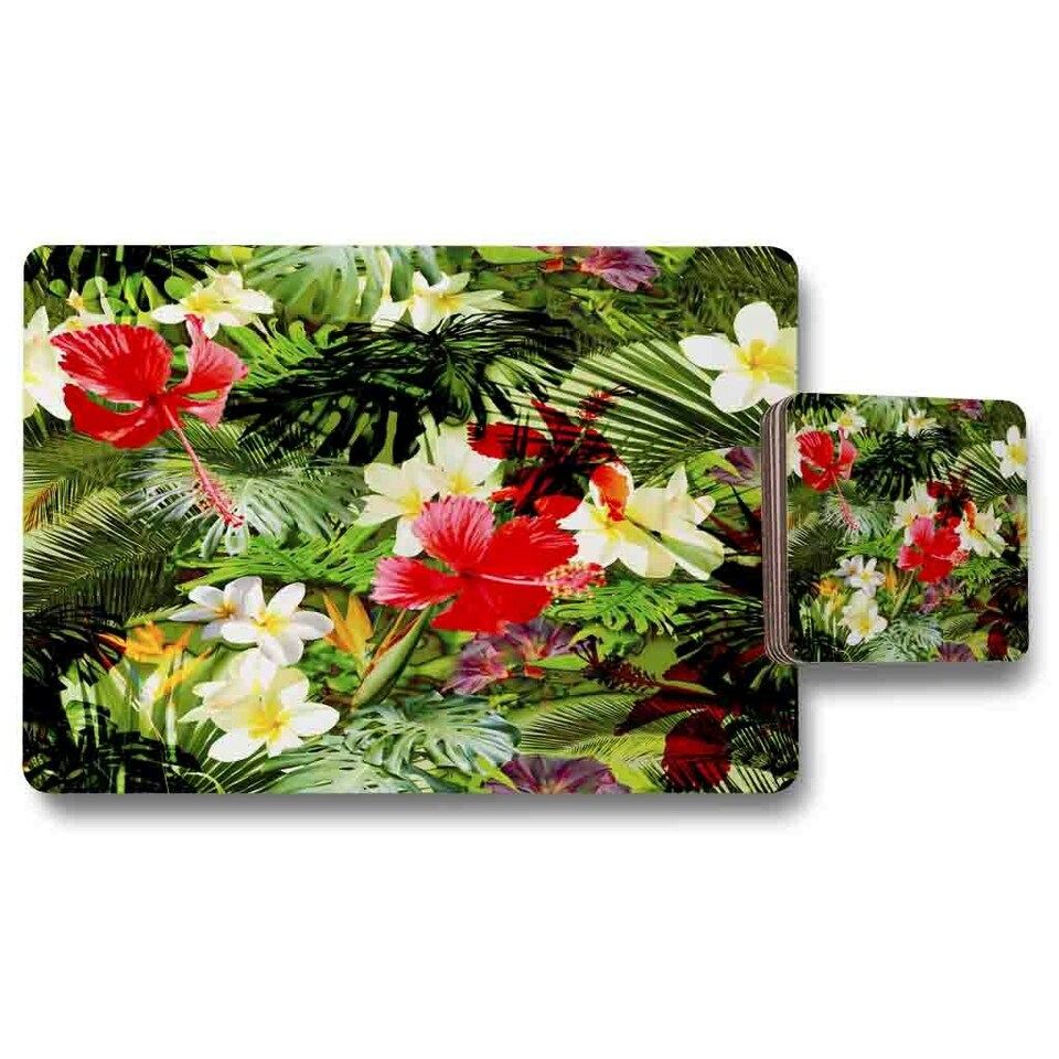 Tropical Foliage (Placemat & Coaster Set)