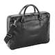 image 1 of Quadra Slimline Leather-Look PU Laptop Bag - Black - One Size Black