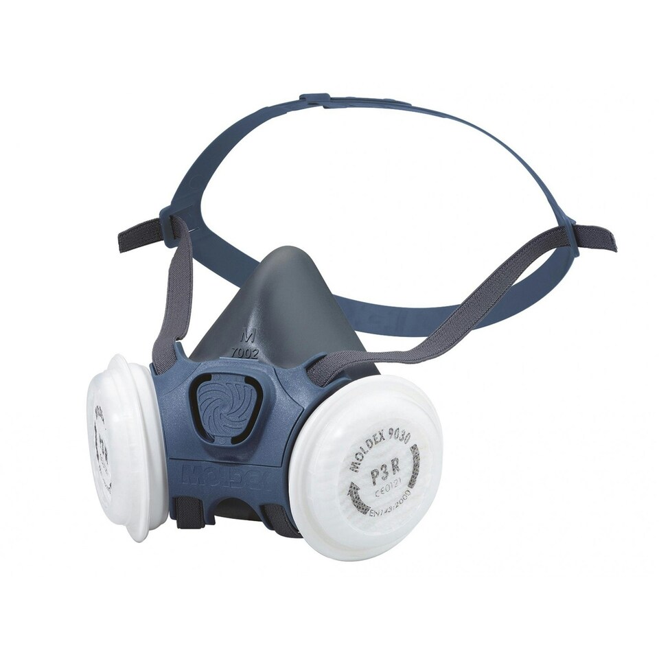 image 1 of Moldex Series 7000 Half Mask Tpe - Multi Colour - Medium, 2 x P3 R Filters