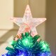 image 9 of HOMCOM 3FT Prelit Artificial Christmas Tree Fiber Optic Xmas Decoration, Green