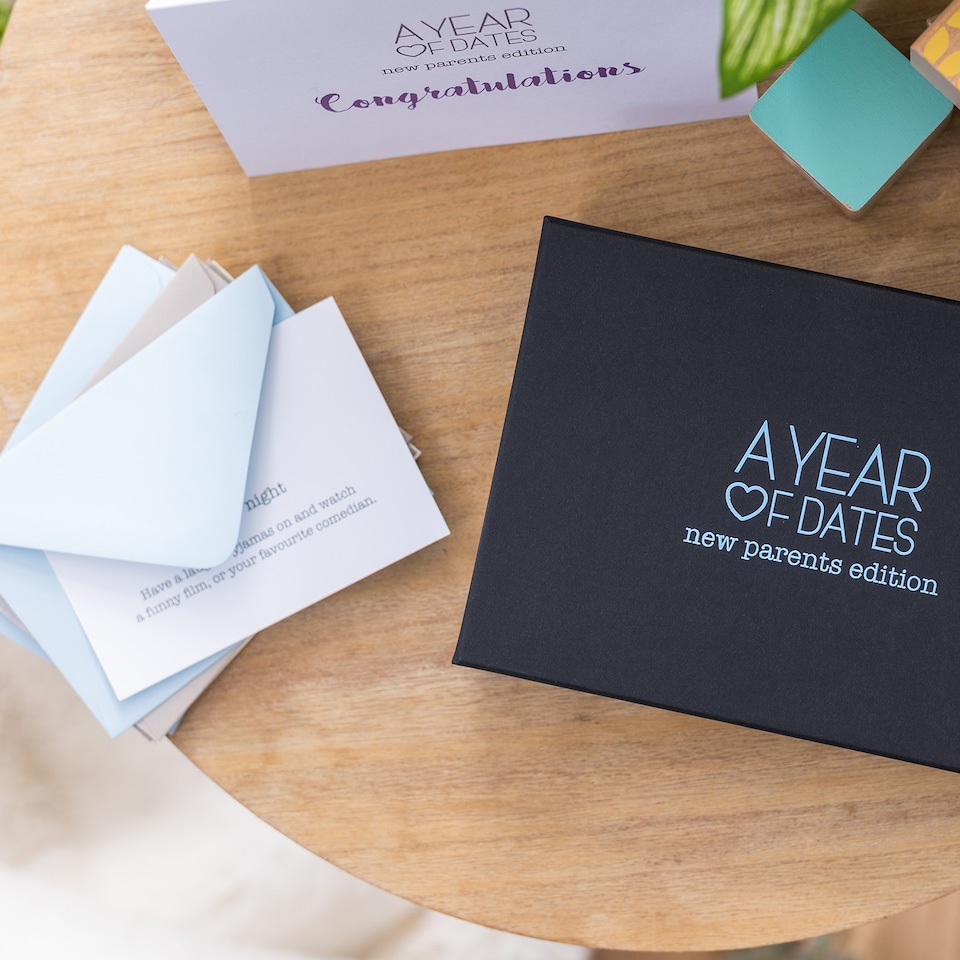 image 1 of New Parents Year of Dates Gift Box | Blue