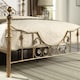 image 5 of Letchworth Vintage Victorian Style Antique Brass Metal Bed Frame (King)