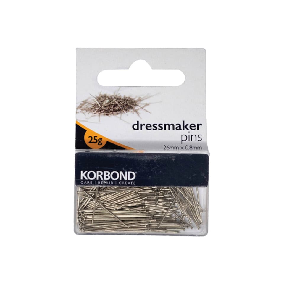 Korbond Dressmaker Pins Steel 25g | Multi | One Colour | 1