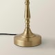 image 5 of ValueLights Sienna Brass Touch Table Lamp Cream Shade & Bulb Gold
