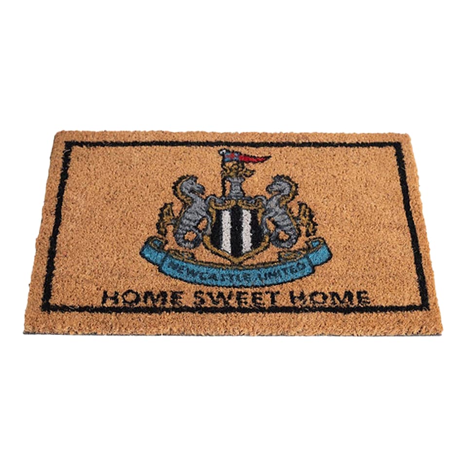 image 1 of Newcastle United FC Coir Crest Door Mat | Gold | Gold | One Size | 1