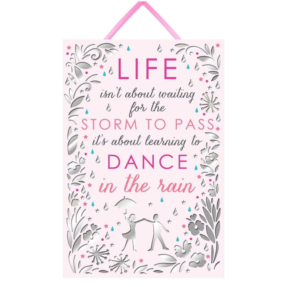 More Than Words Hanging Large Plaque - Life Isn't About