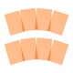 image 1 of Pack of 8 A5 Plain Peach Dyslexia Overlay Reading Sheets  - PET Material, Rounded Corners | Orange | Peach