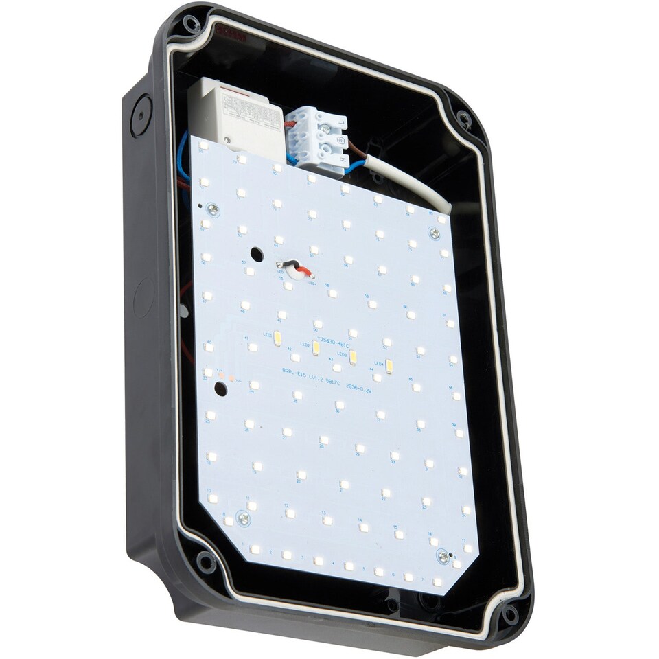 image 1 of Outdoor IP65 Commercial Bulkhead Wall Light - Cool White LED - Microwave Sensor