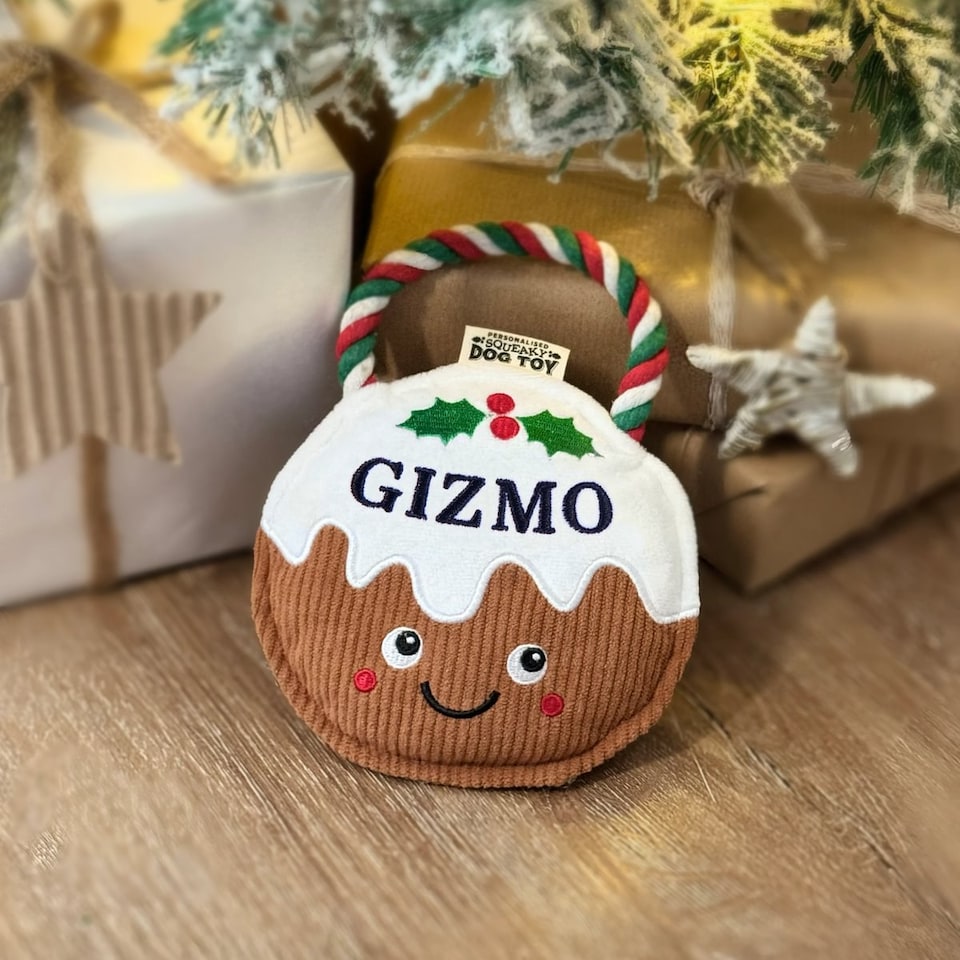 image 1 of Pre-personalised Christmas Dog Toy Gift - Over 80 Titles - Gizmo