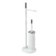 image 2 of Showerdrape Chester White Toilet Roll Holder & Toilet Brush Combination