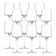 image 1 of Wine Glasses Clear Glass Goblets Stemware Barware | Clear | 12x340ml