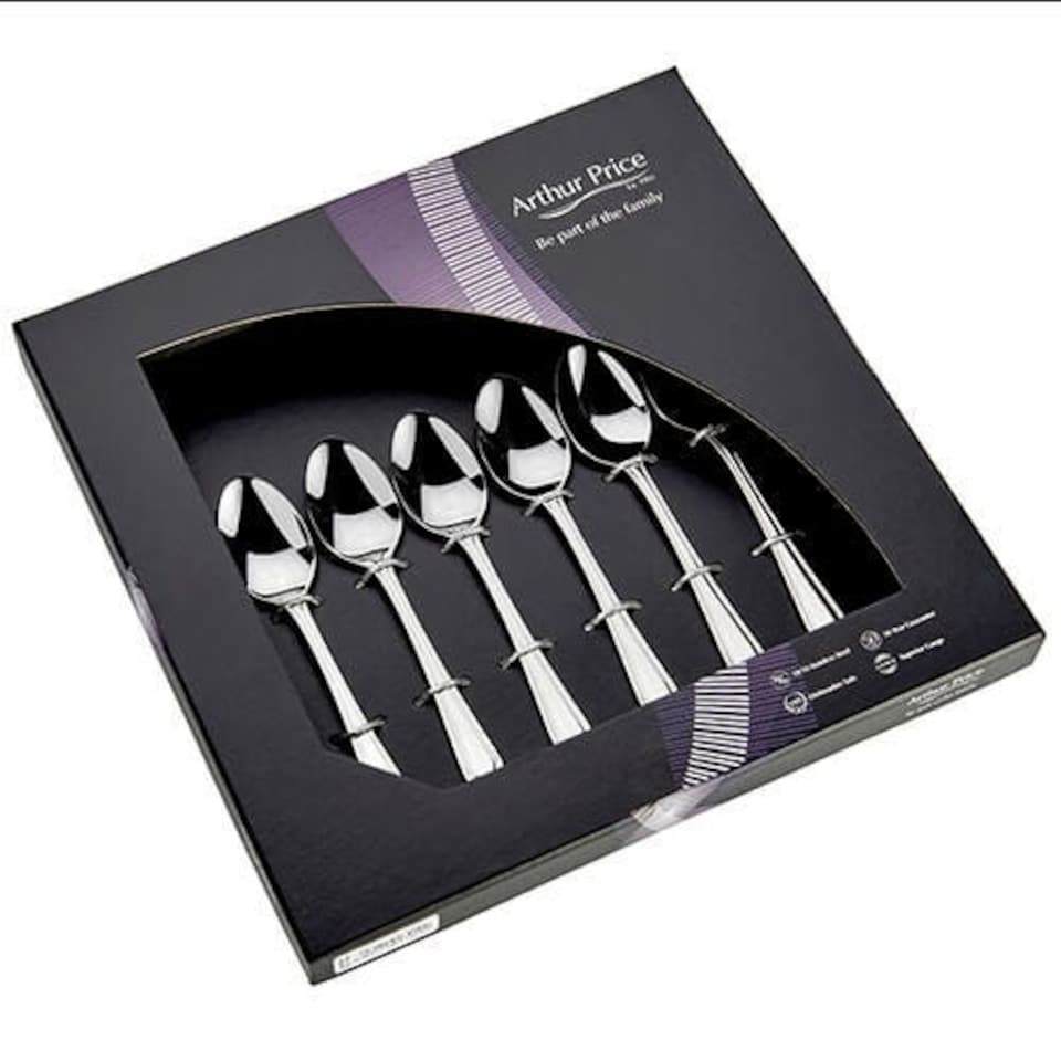 Arthur Price Classic Britannia Set of 6 Tea Spoons