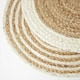 image 7 of Homescapes Natural & Cream Spiral Jute Handwoven Round Placemats Set of 4