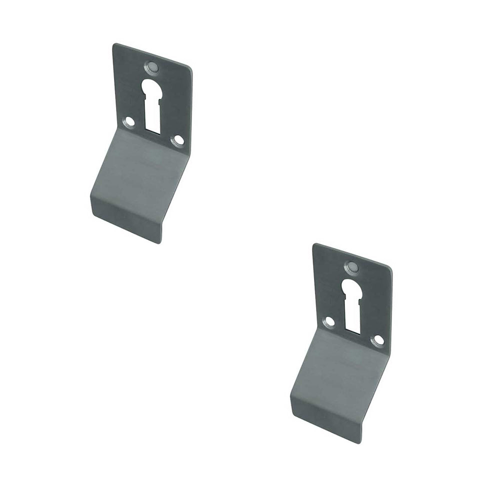 2 PACK Premium Satin Stainless Steel Cylinder Pull for Standard Keyway - Door Lock Finger Pull
