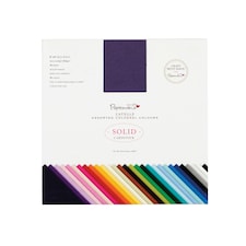 Papermania Premium Colossal Cardstock, Multicoloured, 8 x 8", 75 Sheets