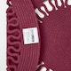 image 5 of Homescapes Plum Crochet Braided Rug - 70cm Round | Purple | Plum