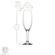 image 3 of LAV Empire Glass Champagne Flutes - 220ml - Pack of 6