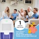 image 10 of Air Pro Mini Dehumidifier Portable Electric Mould & Damp Remover 300ml/Day  Moisture Absorber 600ml Water Tank Condensation Remover | White | White / Purple | 1