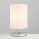 image 3 of ValueLights Polished Chrome Touch Table Lamp With Pink Shade
