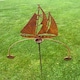 image 3 of Sailing Boat Wind Rocker Double Bare Metal/Ready to Rust - Steel - W54 x H148.5 cm