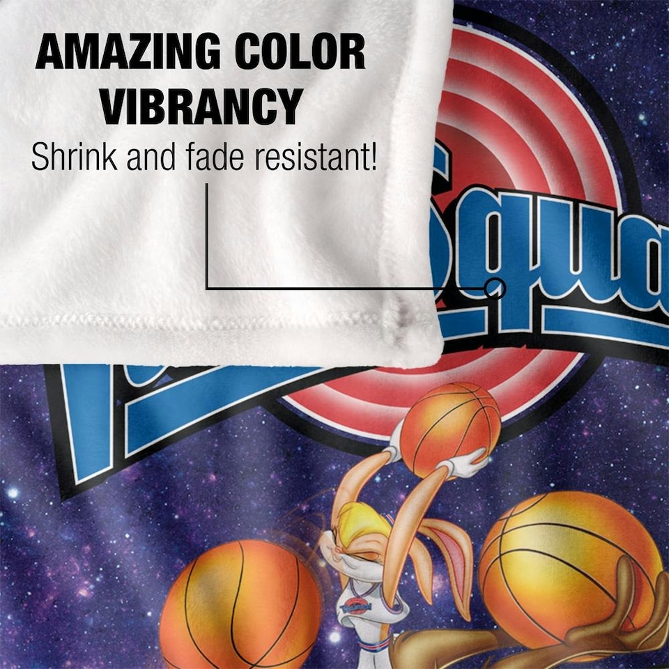 image 1 of Space Jam Tune Squad Tower Blanket - Multicoloured - One Size