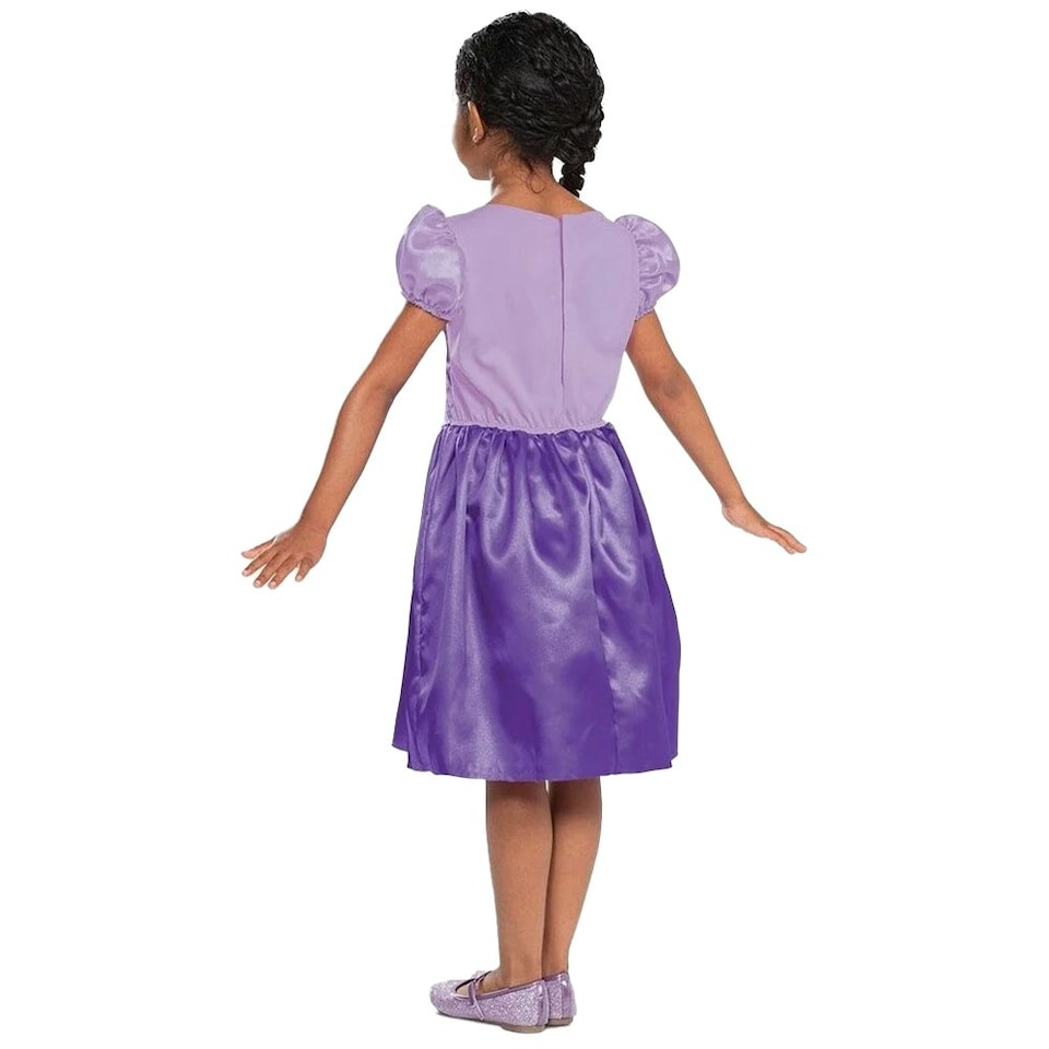 image 1 of Tangled Girls Basic Rapunzel Costume Dress - Purple - 3-4 Years