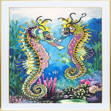 VDV Seahorses Embroidery Kit, 22cm x 31cm