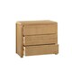 image 2 of Oak Curve 3 Drawer Chest