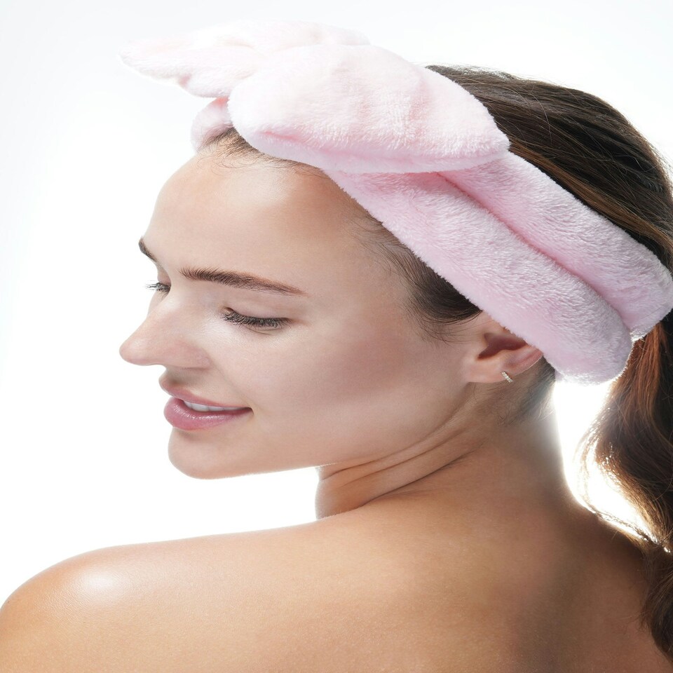 image 1 of Brushworks Makeup Headband - Pink