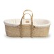 image 3 of Clair de Lune Organic Palm Moses Basket With Rocking Stand - Cream