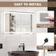 image 7 of COSTWAY 60 x 40 CM LED Lighted Bathroom Mirror Wall Mounted