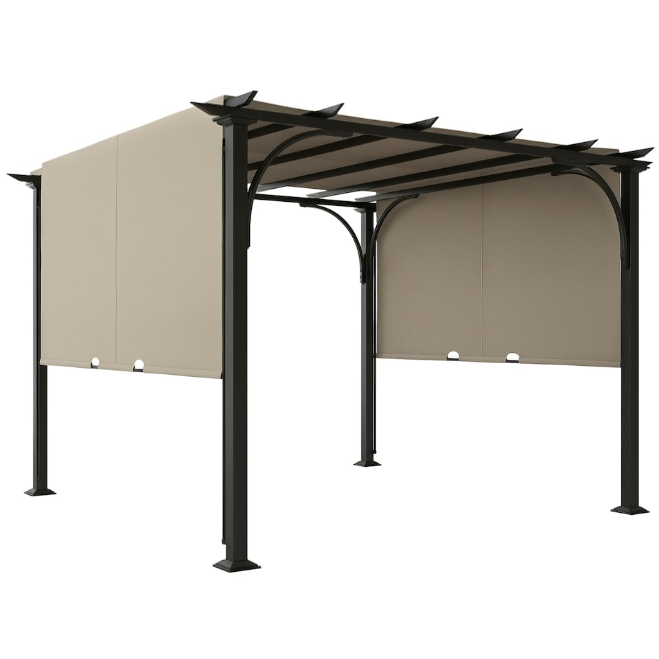 image 1 of Outsunny Outdoor Pergola Garden Sun Shade Patio Canopy Shelter