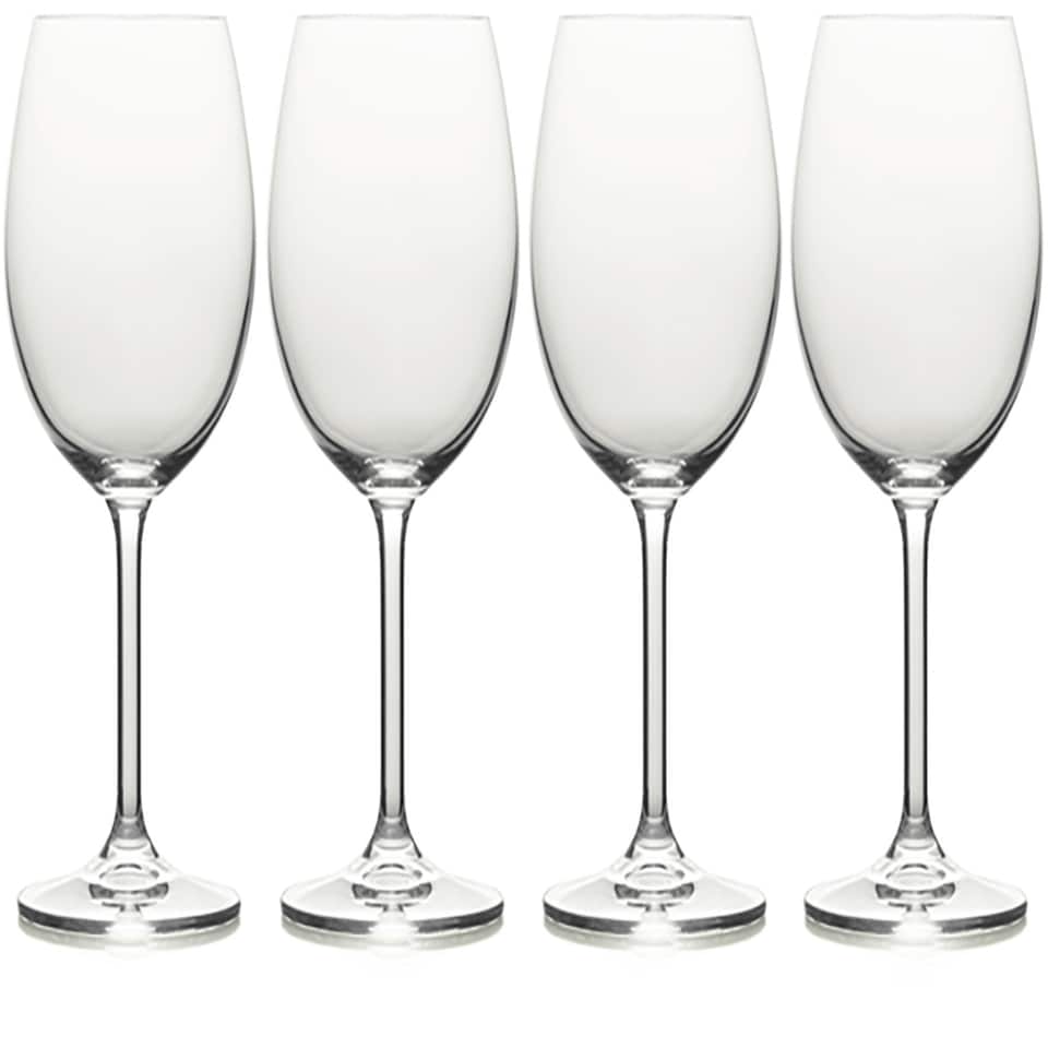 image 1 of Mikasa Wine Glass Set Clear Crystal 470ml Set of 4