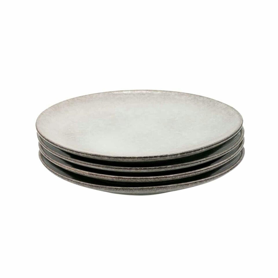 image 1 of Cooks Professional Nordic Stoneware Dinner Set | 20-Piece | Reactive Glaze | Grey