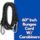 image 5 of Marco Paul Heavy Duty Bungee Cords With Carabiner Clips 60"