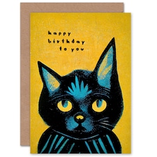 Quirky Lover Inside Cat Him Her Birthday Card