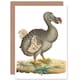 image 1 of Dodo Extinct Animal Bird Vintage Illustration Greetings Card