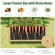 image 7 of COSTWAY Raised Garden Bed Outdoor Plant Container Natural N/A