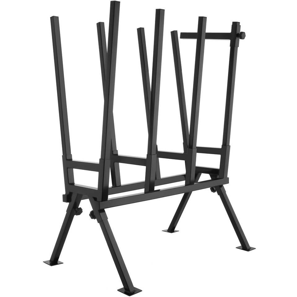 image 1 of Sawhorse - steel log saw, with locking bracket, height-adjustable feet