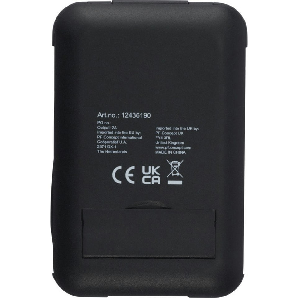 image 1 of Savvy Recycled Plastic Modular Charging Cable with Phone Holder - Solid Black - One Size