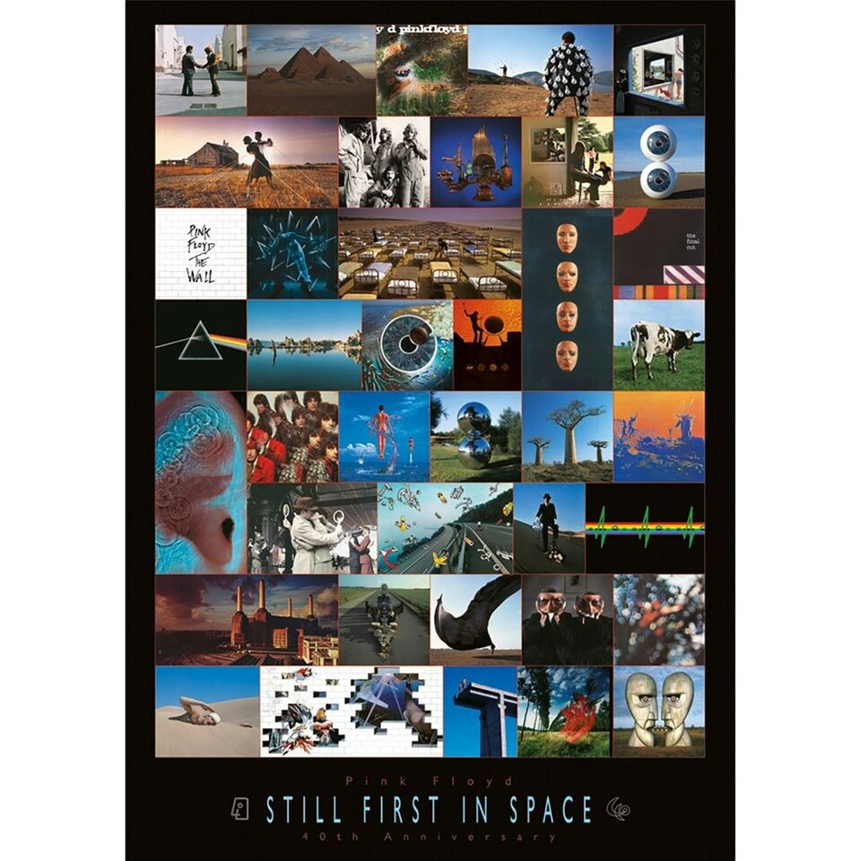 Pink Floyd (Anniversary) 85x120x4cm Stretched Canvas Print