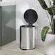 image 9 of HOMCOM 20L Kitchen Pedal Bin, Stainless Steel Bin with Soft-close Lid, Silver Silver