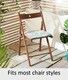 image 3 of Meadow Trapezoid Shape Garden Seat Pad Set of 2 Multi | 38cm x 36cm x 4cm