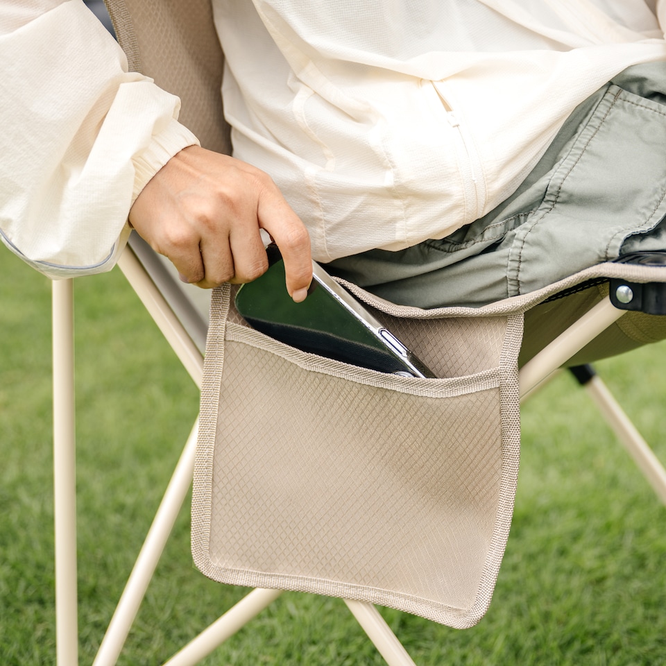 image 1 of Folding Camping Chair | Cream | Sand