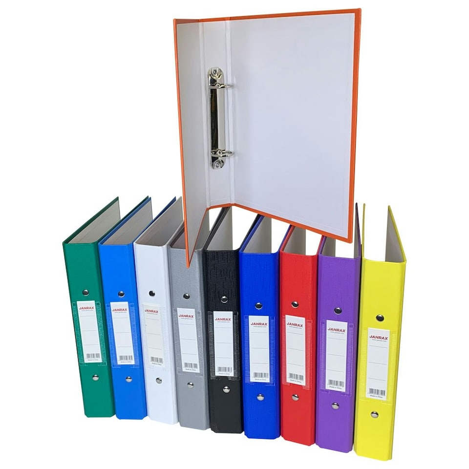 image 1 of A5 Green Paper Over Board Ring Binder by Janrax