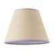 image 1 of Traditional Rattan Tweed Lamp Shade with Lilac Cotton Fabric Trims Purple
