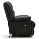 image 4 of Loxley Single Motor Electric Rise Recliner Bonded Leather Lift Chair (Black)