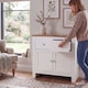 image 2 of Vida Designs Arlington 2 Drawer 2 Door Sideboard Shaker Buffet Cabinet Storage, White & Oak | White | White & Oak | 1